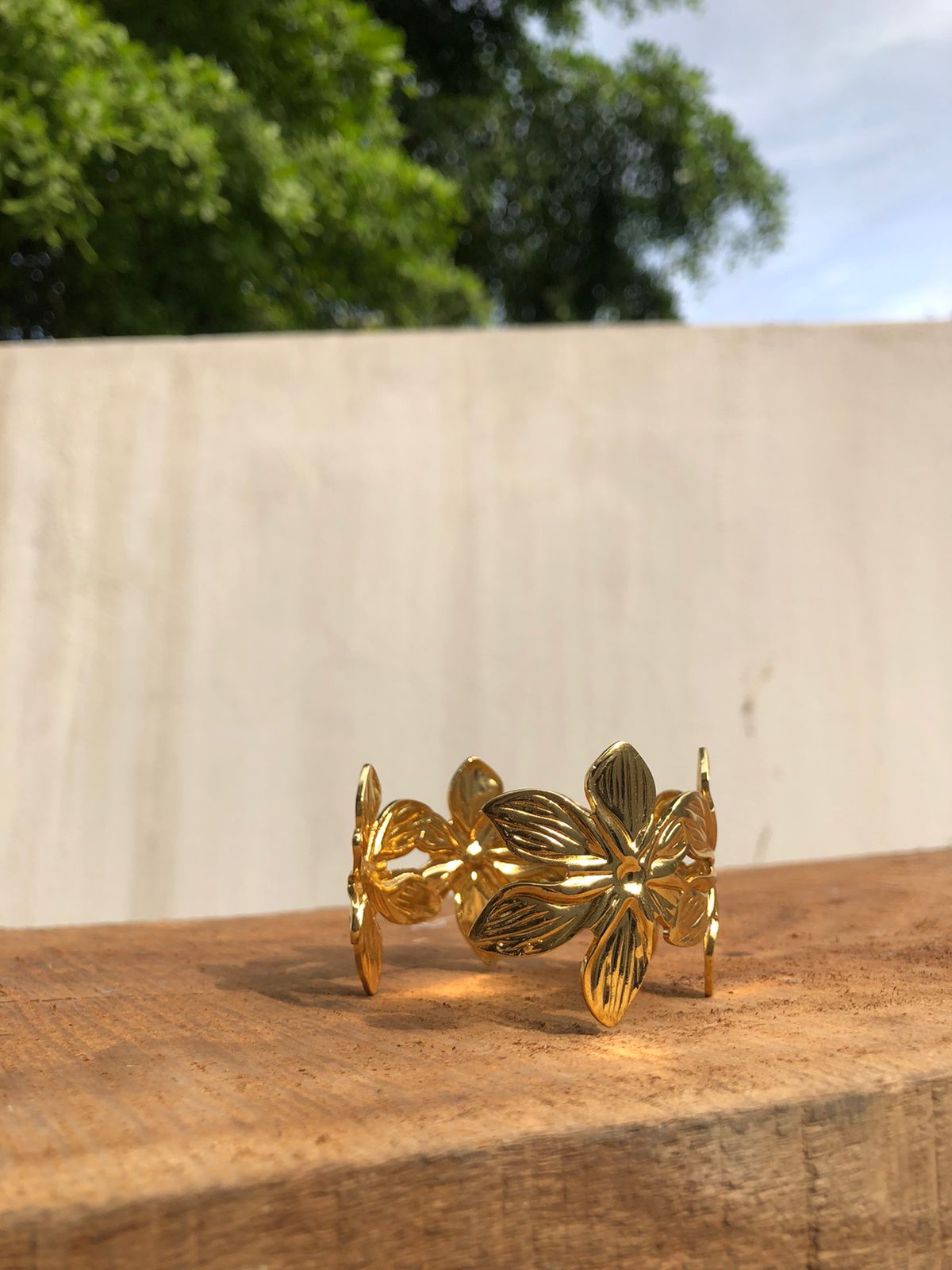 ZEBZAR Golden Blossom Bracelet