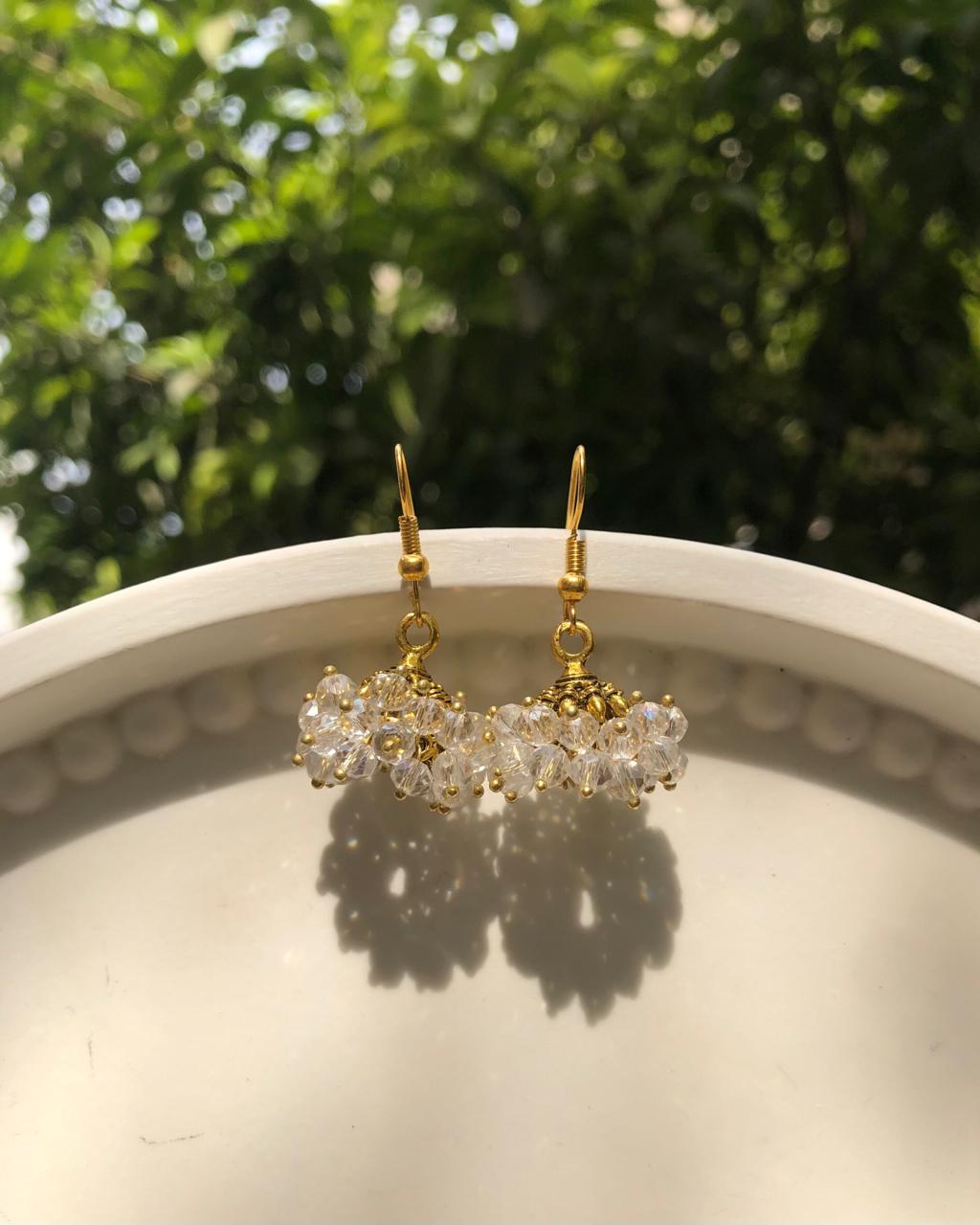 Zebzar Crystal Bloom Jhumki