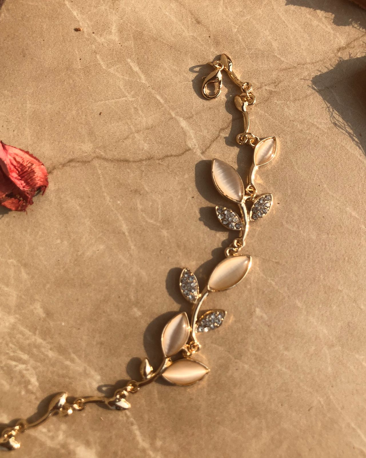 Zebzar Flowral Gold Bracelet