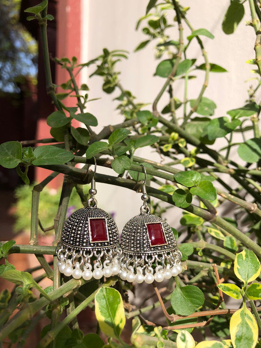 Zebzar Classic Pearl Jhumkas