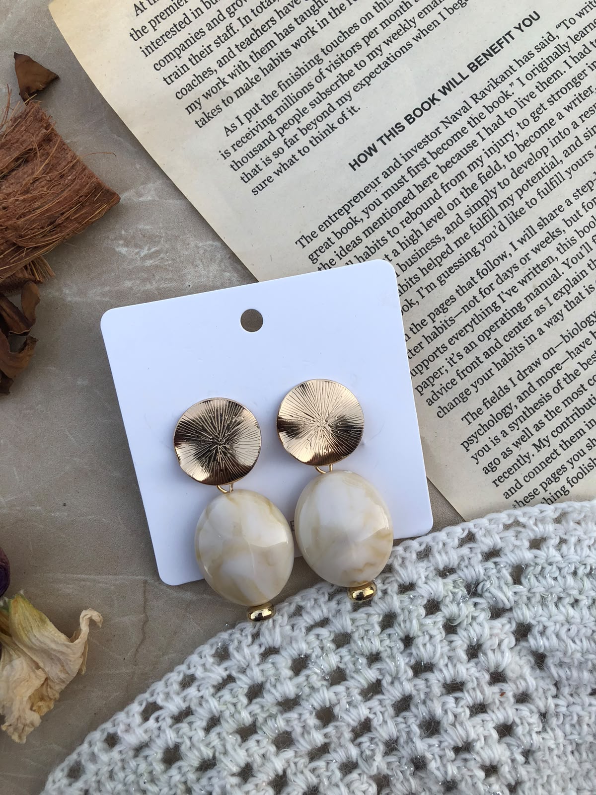 Marbleo Earrings: