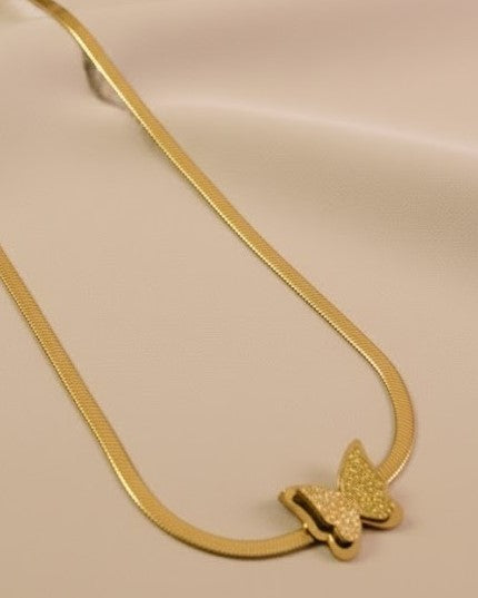 ZEBZAR Golden Flutter Pendant 🦋