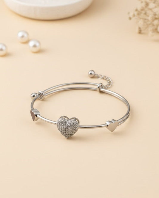Starlight Heart Bangle and Locket Set