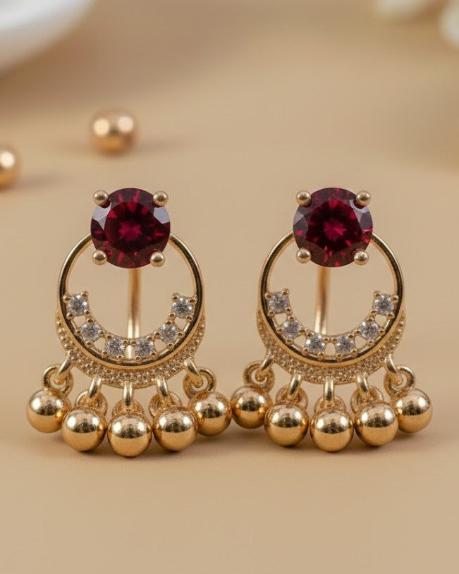 ZEBZAR Royal Noor Jhumka Trio Set