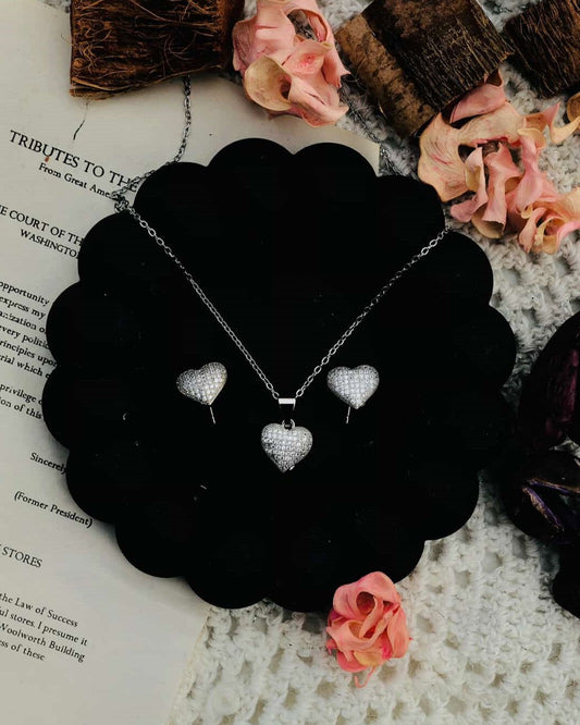 Starlight Heart Bangle and Locket Set