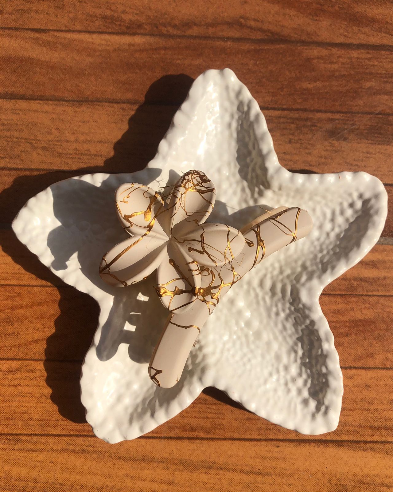 Petal Glow Floral Claw Clip