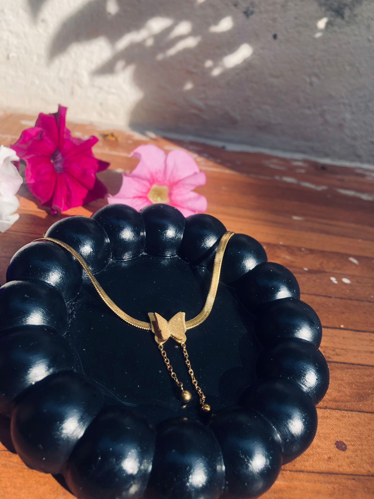 Zebzar Golden Flutter Pendant