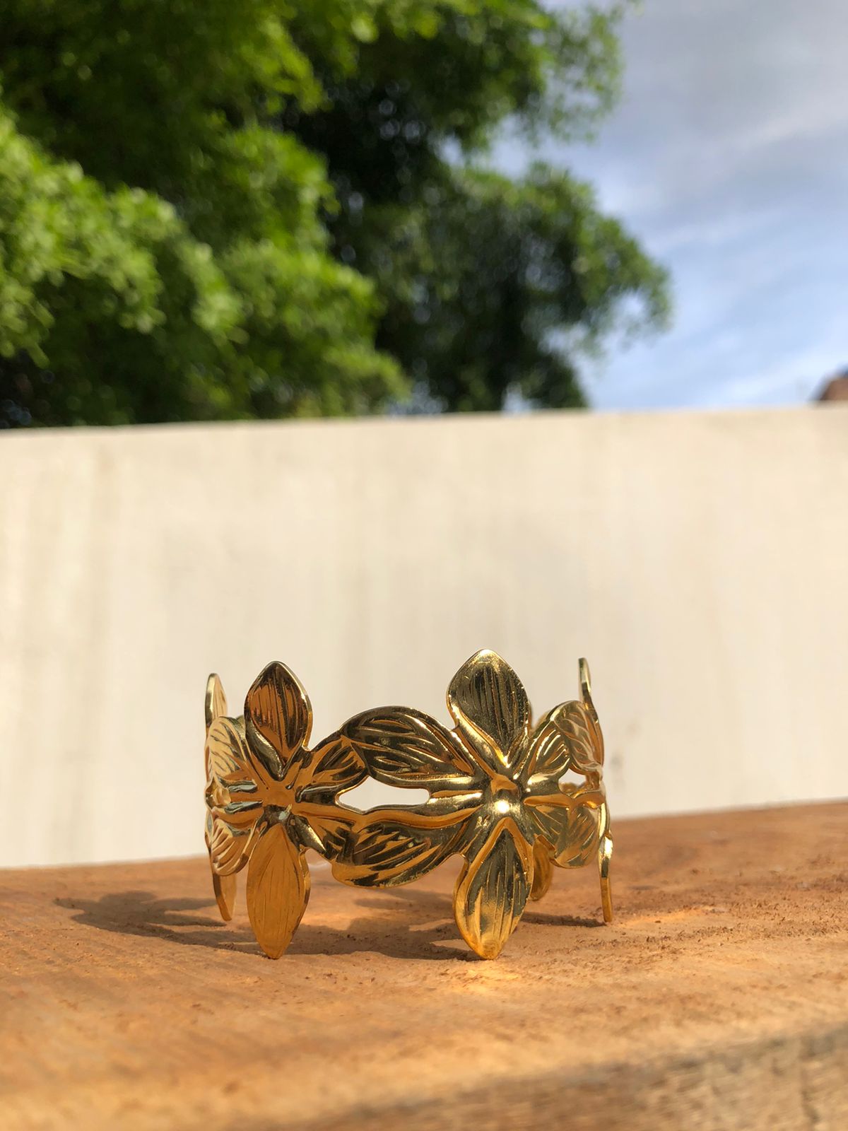 ZEBZAR Golden Blossom Bracelet