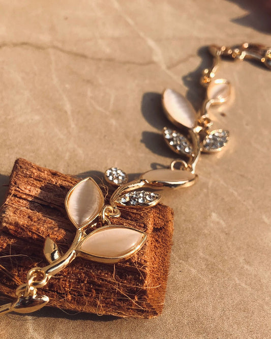 Zebzar Flowral Gold Bracelet