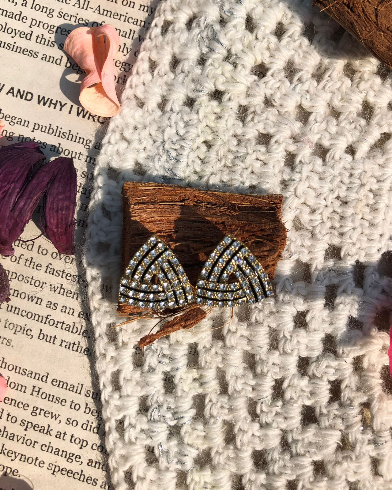 Zebzar Celeste Crystal Studs