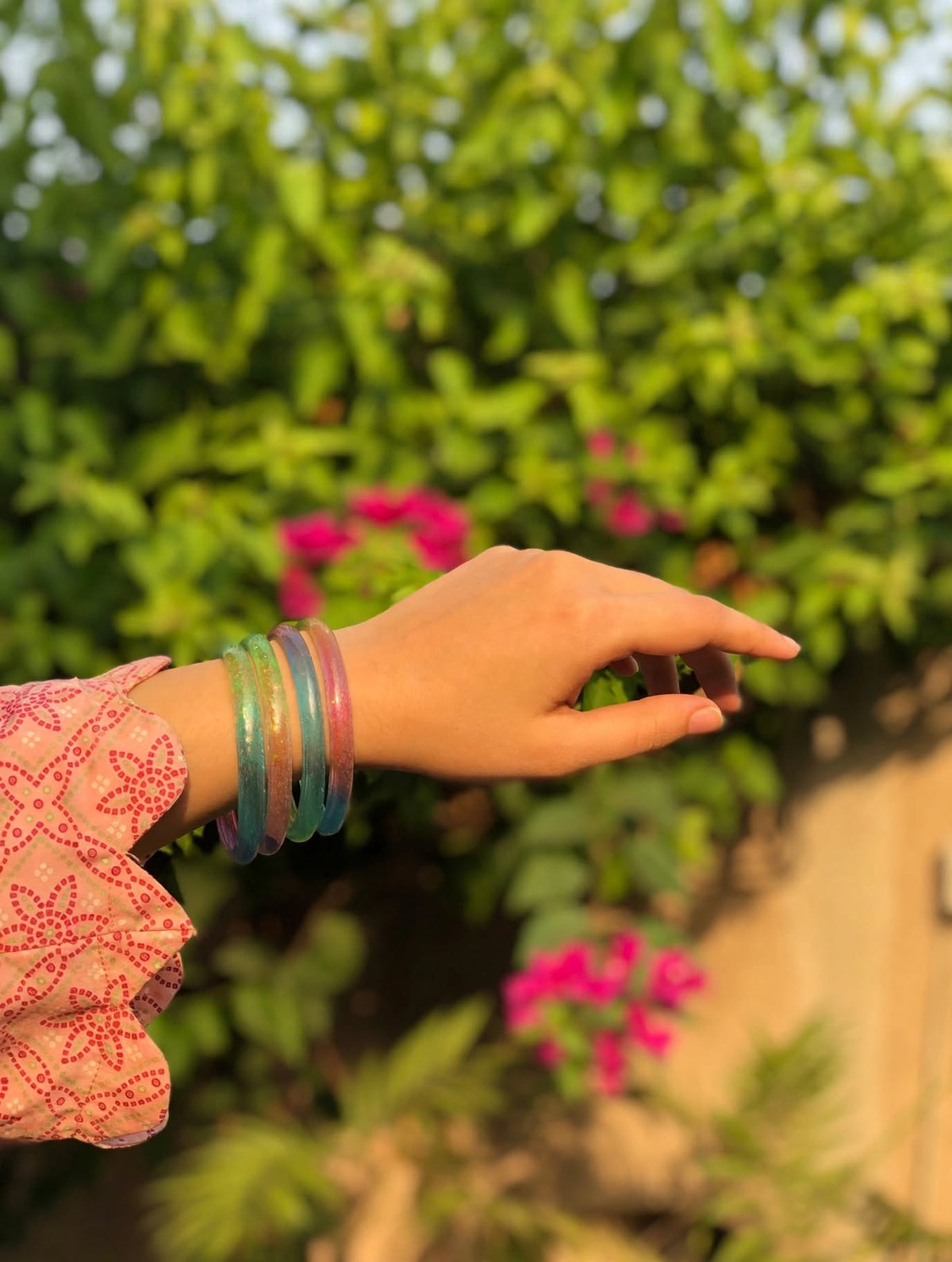 Aurora Bangle Set